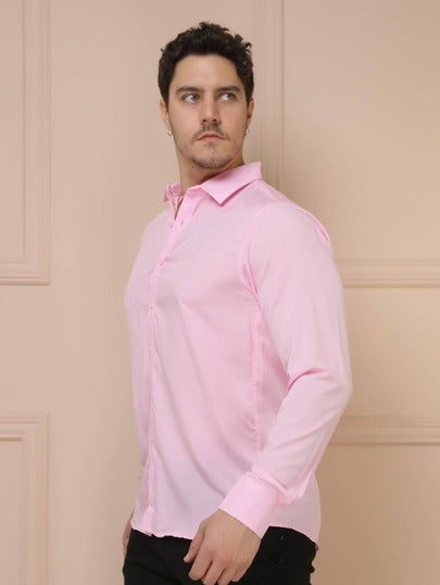 Camisa Social Masculina Manga Comprida Slim