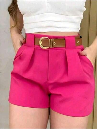 SJ Fashion Short  Alfaiataria Feminina com cinto de brinde